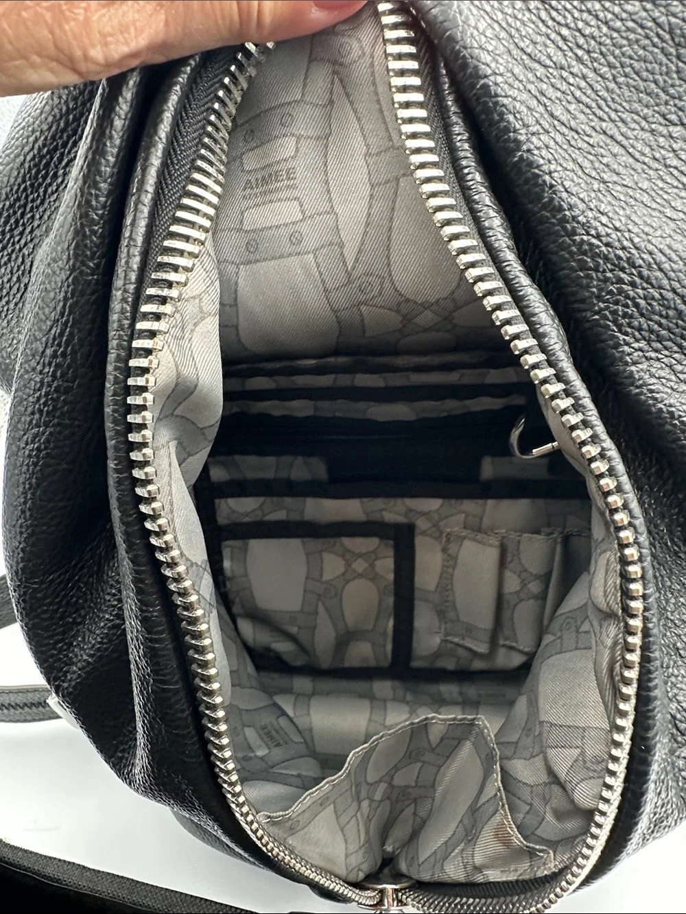 Aimee Kestenberg Tamitha Black Pebbled Leather Backpack